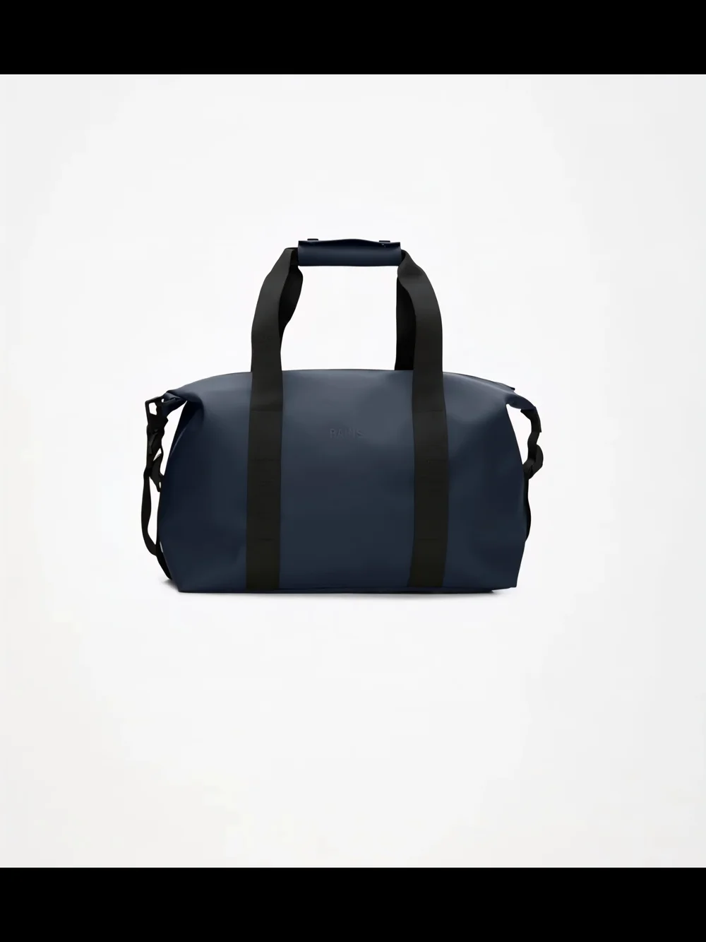Rains Navy W3 Small Duffel Bag with Black Straps